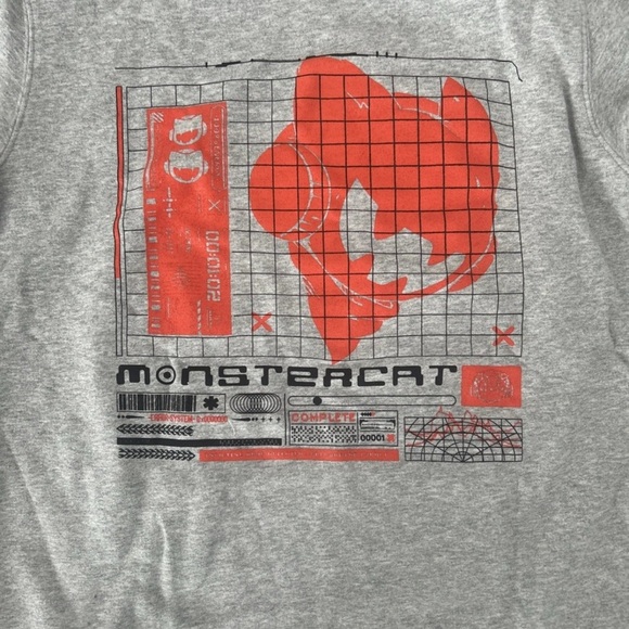 Men’s Monstercat Grey Hoodie, Small, NWOT - Picture 7 of 9